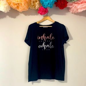 “inhale courage exhale fear” Swing T-Shirt